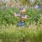 Glitzhome® 42" Patriotic Welcome Metal Flags Yard Stake